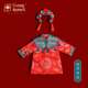 Shining Moment閃耀時(shí)刻 嬰兒周歲禮服漢服連衣裙女寶滿(mǎn)月服唐裝旗袍拜年服 龍鳳呈祥-連衣裙+中式發(fā)飾 80