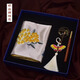 西祠宮坊蘇繡刺繡圍巾禮盒蘇繡絲巾伴手禮女士生日禮品書(shū)簽套裝送老外 三件套:奶白繡球花