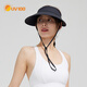 UV100防曬帽夏季女新款透氣遮陽(yáng)帽子戶(hù)外防紫外線(xiàn)騎車(chē)空頂帽24506 暗夜黑-遮蔽率99.42% F