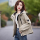 楚馨棉服女短款2024新款冬季女裝時(shí)尚休閑派克服棉衣小個(gè)子加絨外套 豆綠色 M 【95斤-110斤】