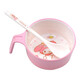 五和（WUHE）輔食碗兒童餐具寶寶吃飯碗卡通帶手柄嬰幼兒碗耐樹(shù)脂食品級防燙 美樂(lè )蒂單柄碗300ML+勺子