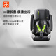 好孩子（gb）口袋折疊安全座椅高速兒童汽車座POCKIT ARMOR【適合9個月-12歲】 黑綠色POCKIT ARMOR-U201BK