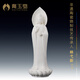 戴玉堂 林弋新大師作品 陶瓷佛像擺件娑婆三圣西方三圣三寶佛家用供奉 12吋立蓮座佛光觀(guān)音菩薩 玉白 H29-58A