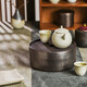 一紀(jì)（KAZUNORI）純手工紫銅錘目紋壺承蓄水茶臺(tái)干泡臺(tái)復(fù)古茶承建水壺托茶道壺墊 高款銅壺承