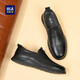 海瀾之家皮鞋男百搭商務(wù)休閑簡(jiǎn)約正裝德比經(jīng)典鞋子HAAPXM1EBH061 黑色42