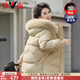 雅鹿中長(cháng)款媽媽加厚羽絨服女款2025冬季新款中老年真狐貍毛領(lǐng) 1510卡其 加厚 XL 推薦125-135斤