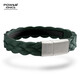 power ionics派恩歐美原創(chuàng  )綠紅男女情侶白領(lǐng)學(xué)生手鏈時(shí)尚運動(dòng)健康手環(huán)免費刻字 莫蘭迪綠/啞銀 21厘米可裁剪