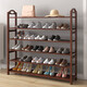 唯良楠竹鞋架門(mén)口多層鞋架子家用簡(jiǎn)易鞋架宿舍鞋柜防塵小鞋架置物架 茶色【6層長(cháng)100cm】