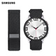 三星（SAMSUNG）原裝織物尼龍表帶 適用于Galaxy Watch6/Watch7系列智能手表 watch5/watch5pro/ watch4 M/L黑色