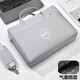 適用Dell戴爾靈越Inspiron 14 Plus 7430筆記本14英寸電腦包15Pro 灰色【白圖標】 大容量厚款有隔 14英寸