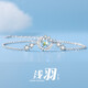 禮銘 月光石羽毛手鏈小眾氣質(zhì)復(fù)古超仙氣日韓風(fēng)潮簡(jiǎn)約甜美少女手鏈幸運(yùn)閨蜜手環(huán)首飾品送女友生日禮物雙十二 月光石羽毛手鏈
