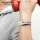 power ionics 歐美負離子迷彩能量平衡防水時(shí)尚飾品情侶運動(dòng)手環(huán)禮品手鏈刻字 灰白