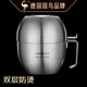 三四鋼304不銹鋼保溫飯盒上班族食品級防燙泡面碗學(xué)生食堂打飯盒快餐杯 保溫套裝1套：304快餐碗+勺筷+保溫袋(無隔層）