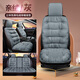 汽車(chē)坐墊冬季短毛絨座套半包冬天羽絨棉單座墊車(chē)墊加厚全車(chē)座椅套 正副駕駛座冬季加絨汽車(chē)座套 灰色--五座