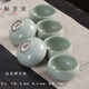 汝窯茶杯汝窯品茗杯哥窯茶杯陶瓷功夫紫砂冰裂紋小茶杯開(kāi)片禮品單杯 6個(gè)裝 汝窯禪定杯6個(gè)裝