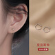 S999純銀耳釘女足銀耳環(huán)學(xué)生養(yǎng)耳棒養(yǎng)耳洞銀耳飾新款時尚精致小巧 S999足銀 豆豆耳鉤耳釘 1對