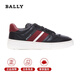 巴利（BALLY）25年春夏男鞋新款男士牛皮休閑鞋運動(dòng)鞋簡(jiǎn)約皮革跑步鞋 6306537 黑色 44