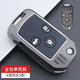 馳界適用于本田后配改裝鑰匙套八代雅閣思域飛度鋒范汽車(chē)金屬包扣殼 B款后配折疊3鍵槍黑(單殼不帶扣Y