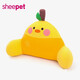 舒寵（sheepet）舒適粒子腰枕 靠墊護(hù)背 公司辦公室腰靠椅子靠背 座椅腰墊 床頭腰護(hù)墊 橙橙鴨公仔靠腰枕（可拆洗） 填充粒子