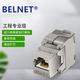 百納騰（BELNET）  模塊七類屏蔽 網(wǎng)絡(luò)千萬兆AMP安普網(wǎng)線免打CAT6A超六七類通用模塊 銀色