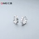 七妹S925銀鏤空愛(ài)心耳扣女心形耳環(huán)簡(jiǎn)約冷淡風(fēng)耳圈甜美小眾百搭耳飾潮 S925銀鏤空愛(ài)心耳扣(一對)