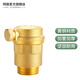 特路自動(dòng)排氣閥暖氣放氣閥4分6分1寸黃銅家用自來(lái)水管道空調(diào)泄氣閥門(mén) 6分平口排氣閥【升級(jí)款黃銅材質(zhì)
