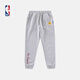 NBA 湖人隊運動(dòng)褲 女子籃球運動(dòng)簡(jiǎn)約衛褲 運動(dòng)休閑長(cháng)褲子 騰訊體育 灰色 S