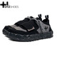 OTZSHOES帆布鞋男輕便透氣 情侶百搭拼色休閑大頭鞋 黑色 41 