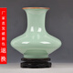 泥之戀景德鎮(zhèn)陶瓷器仿古花瓶影青釉官窯裂紋客廳家居裝飾工藝品擺設(shè)擺件 扁肚瓶