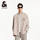 杰克·瓊斯（JACK&JONES）男裝NBA聯(lián)名雄鹿隊(duì)春夏款男長(zhǎng)袖襯衫燈芯絨字母logo長(zhǎng)袖224405003 卡其色E11 卡其色E11 M 175