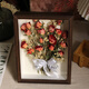 赟婭成品相框干花植物標本真花玫瑰裝飾擺件520情人節三八婦女節禮物 驚艷8寸胡桃木+禮袋