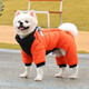 SLPC狗狗衣服冬天保暖中小型犬加厚四腳狗棉衣泰迪柯基小狗幼犬沖鋒衣 橙 S（適合約4斤內）