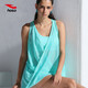 浩沙（hosa） 分體泳衣女時(shí)尚遮肚顯瘦平角游泳衣套裝保守度假溫泉泳裝 淺藍色（三件套）229 S (高153-158cm/重40-45KG)