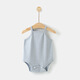嬰唯棉 嬰兒衣服夏季針織純棉薄款男女寶寶吊帶包屁衣三角哈衣 藍色 66cm