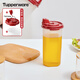 特百惠（Tupperware）廚房家用防漏大容量醬醋調(diào)味料壺密封塑料油壺?zé)o包裝盒 650ml單個