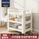 babyviva 收納架嬰兒尿布臺寶寶撫觸護(hù)理臺換尿布可移動新生兒洗浴多功能