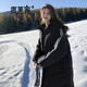 唐菓蜜羽絨棉服女中長(cháng)款2025秋冬新款韓版學(xué)生羽棉襖絨服百搭加厚棉衣女 黑色 M