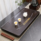 新款實(shí)木茶盤(pán)家用客廳長(cháng)方形簡(jiǎn)約現代仿黑檀花梨原木排水中式茶臺 厚德載物 黑檀紋 80*40
