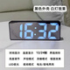 夜光鏡面時(shí)鐘ins桌面鐘表時(shí)間表擺臺式擺件led數字顯示器電子鬧鐘 A鏡面黑 聲控/溫度顯示 【高顏值】