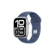 【99成新】Apple/蘋果 Watch Series 10 智能手表GPS款42毫米銀色鋁金屬表殼丹寧色運動型表帶S/M MX1J3CH/B 