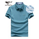 七匹狼短袖T恤男夏季速干商務(wù)高端POLO衫冰爽抗菌翻領(lǐng)打底t男裝冰絲涼感 灰藍色-5A抗菌冰爽透氣 XL (175)