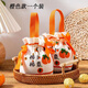 春錦秋鯉節(jié)日禮品袋生日可愛小手提袋伴手禮喜糖果包裝帆布抽繩束口袋1個 柿柿如意抽繩袋