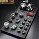 鼎器 烏金石茶盤(pán)四合一電磁爐整套紫砂陶瓷功夫茶具套裝茶臺茶海茶道 02款：85CM一葉扁舟+墨綠哥窯