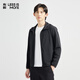 利郎輕時(shí)尚男裝【輕膚空調(diào)服】夾克男超柔彈力纖維連帽外套Q4XKF003 黑色 L (170)