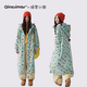 親嘴貓【蠟筆小新聯(lián)名】珊瑚絨睡袍女秋冬季保暖睡衣家居服可外穿 44789青瓷色睡袍 XL