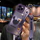 【迪士尼授權(quán)】蘋果13手機殼ProMax新款腕帶卡通米奇殼iPhone13mini全包防摔背帶掛繩 蘋果13Pro【暗紫色-紫色米妮】腕帶掛繩