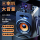 賽達 無(wú)線(xiàn)藍牙音箱戶(hù)外音響大音量廣場(chǎng)舞小型家用音響手提便攜式帶麥克風(fēng)地攤擺攤喇叭U盤(pán)播音高音質(zhì) X2升級版【帶麥版】