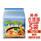 養養（YUMYUM）泰國進(jìn)口冬陰功酸辣蝦味濃湯面泰式青咖喱海鮮味拉面速食方便面 泰式香辣海鮮湯面70g*5袋