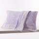 金号纯棉枕巾成人家用枕头巾情柔软吸水雅致一对2条80*52cm 紫色2条