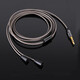 Earmax 適用于森海塞爾IE80S升級線(xiàn)IE80S耳機線(xiàn)IE80 IE8 IE8I TYPEC耳機線(xiàn) IE直插鍍銀普通版（送膠套三對）